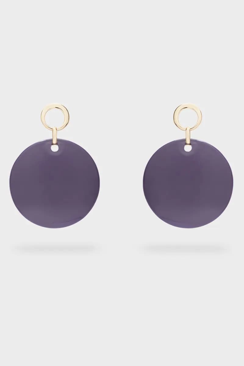 NALÌ | Orecchini Sphere resina viola - 3