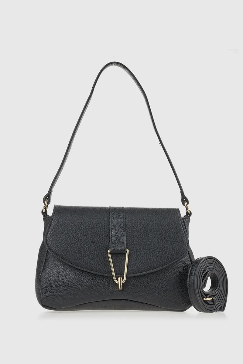 VERDE FASHION | Borsa a spalla con patta e tracolla - 15
