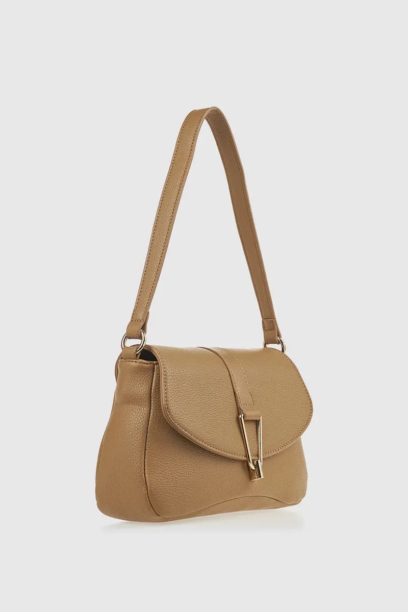 VERDE FASHION | Borsa a spalla con patta e tracolla - 3