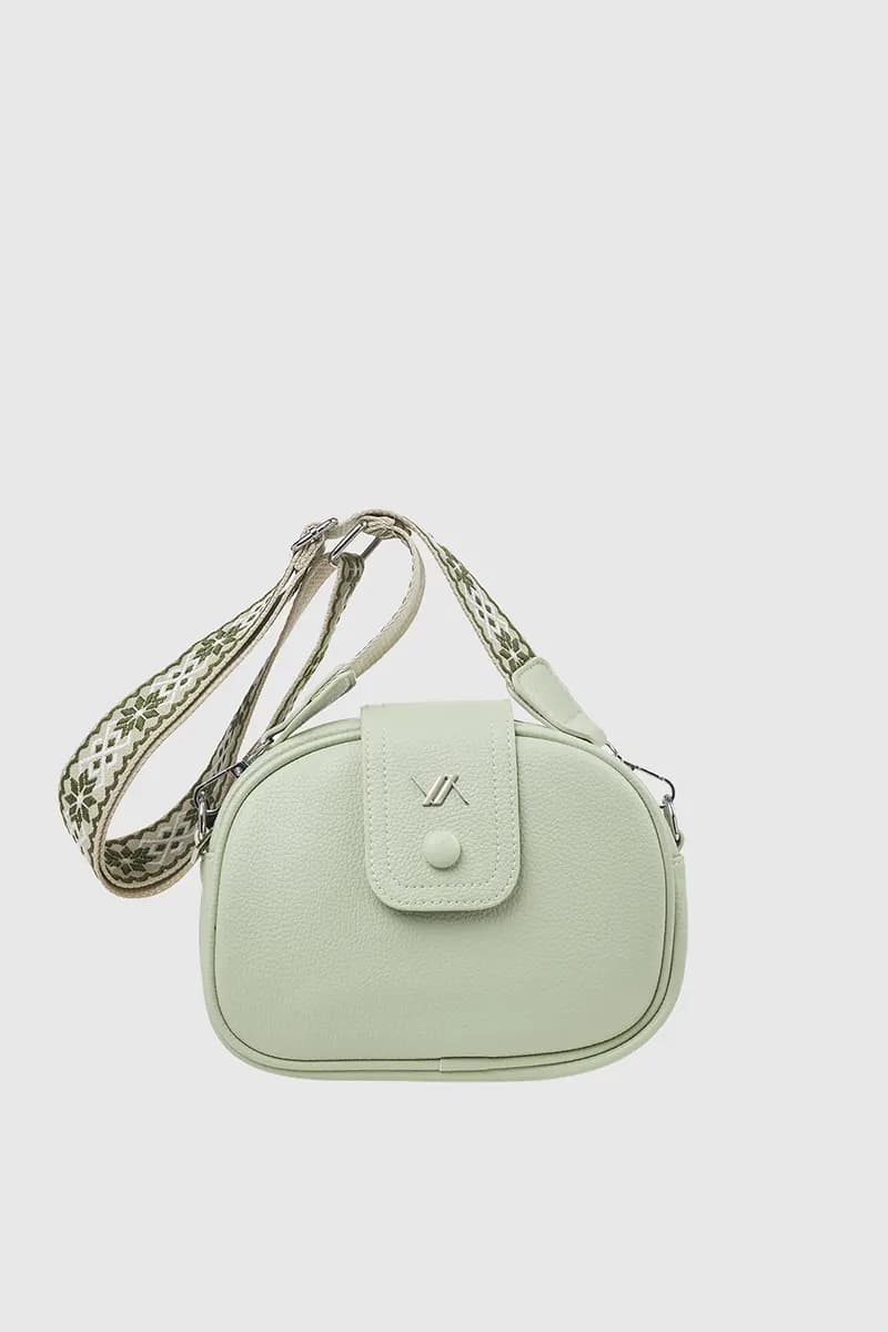 VERDE FASHION | Mini bag in ecopelle con tracolla - 1