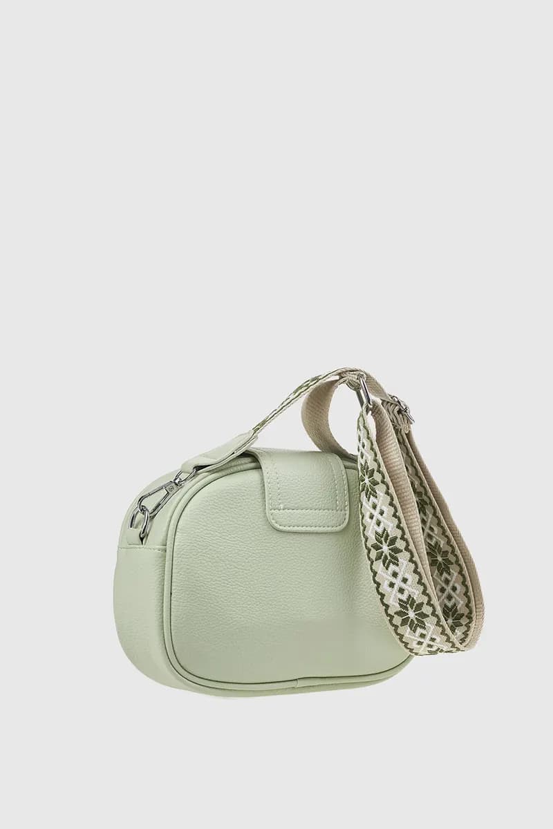 VERDE FASHION | Mini bag in ecopelle con tracolla - 2