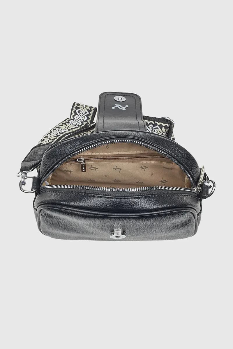 VERDE FASHION | Mini bag in ecopelle con tracolla - 8