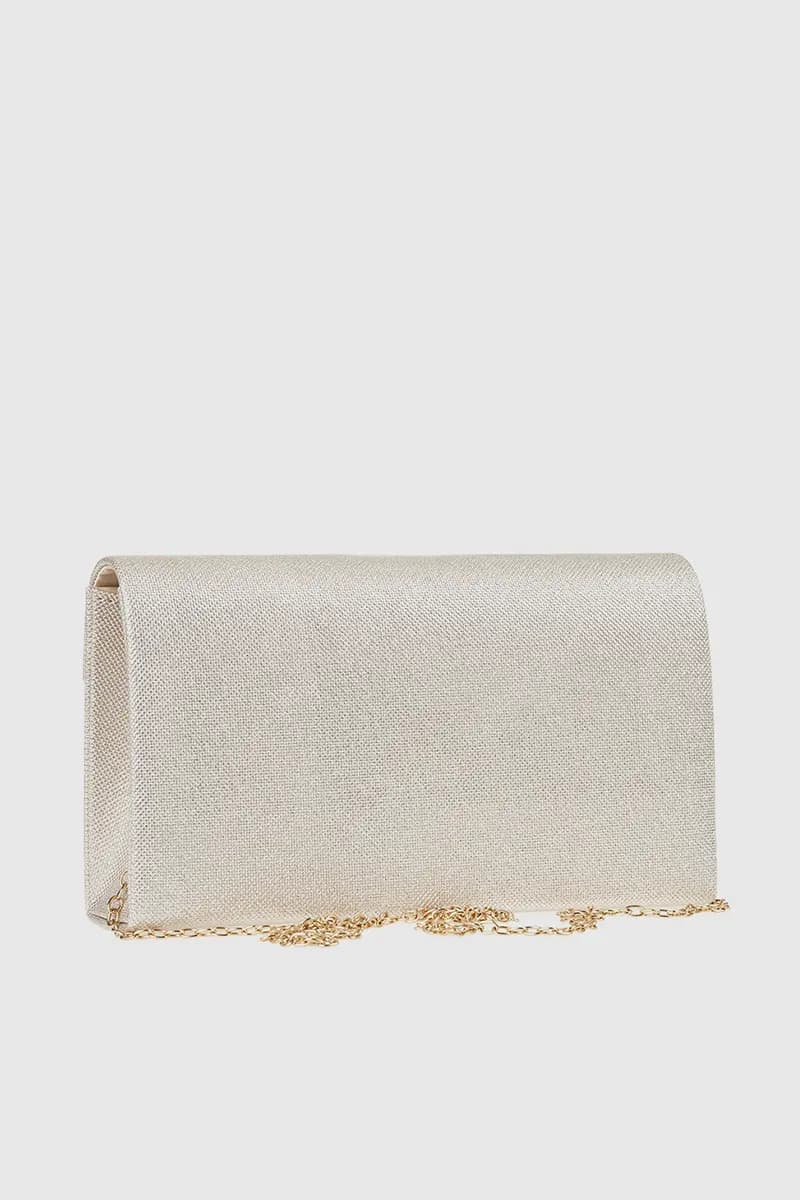VERDE FASHION | Pochette in raso con patta - 2