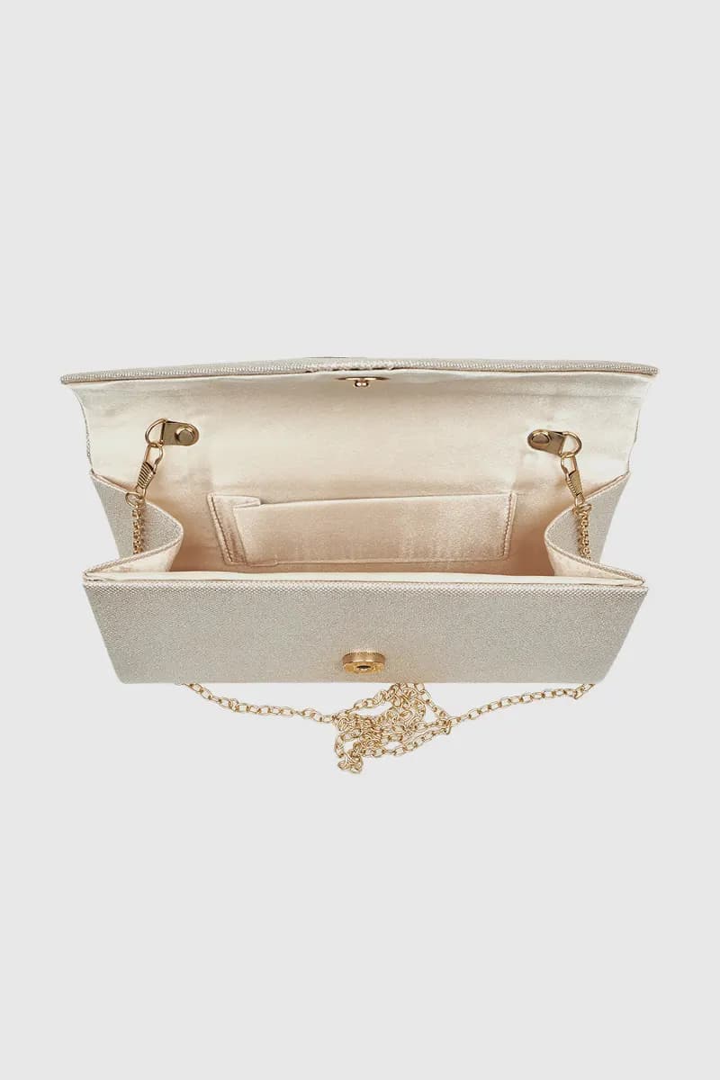 VERDE FASHION | Pochette in raso con patta - 4