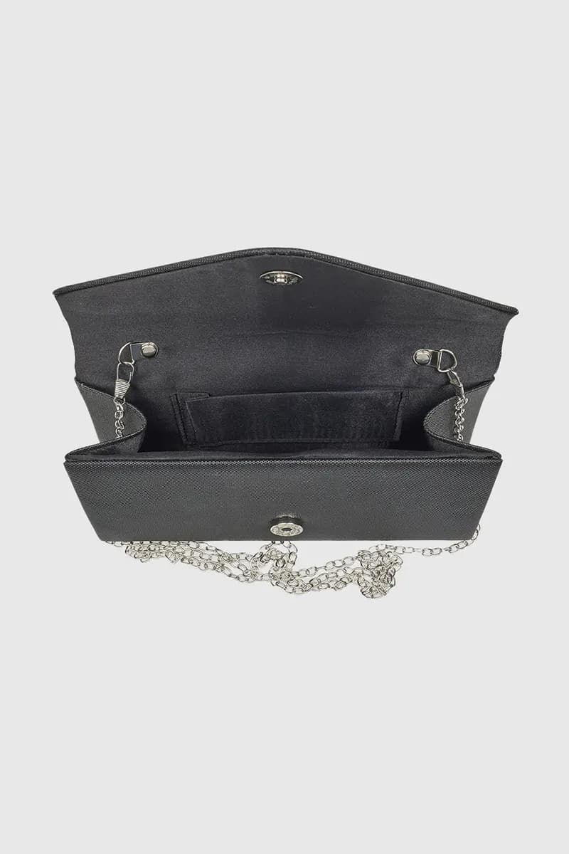VERDE FASHION | Pochette in raso con patta - 8