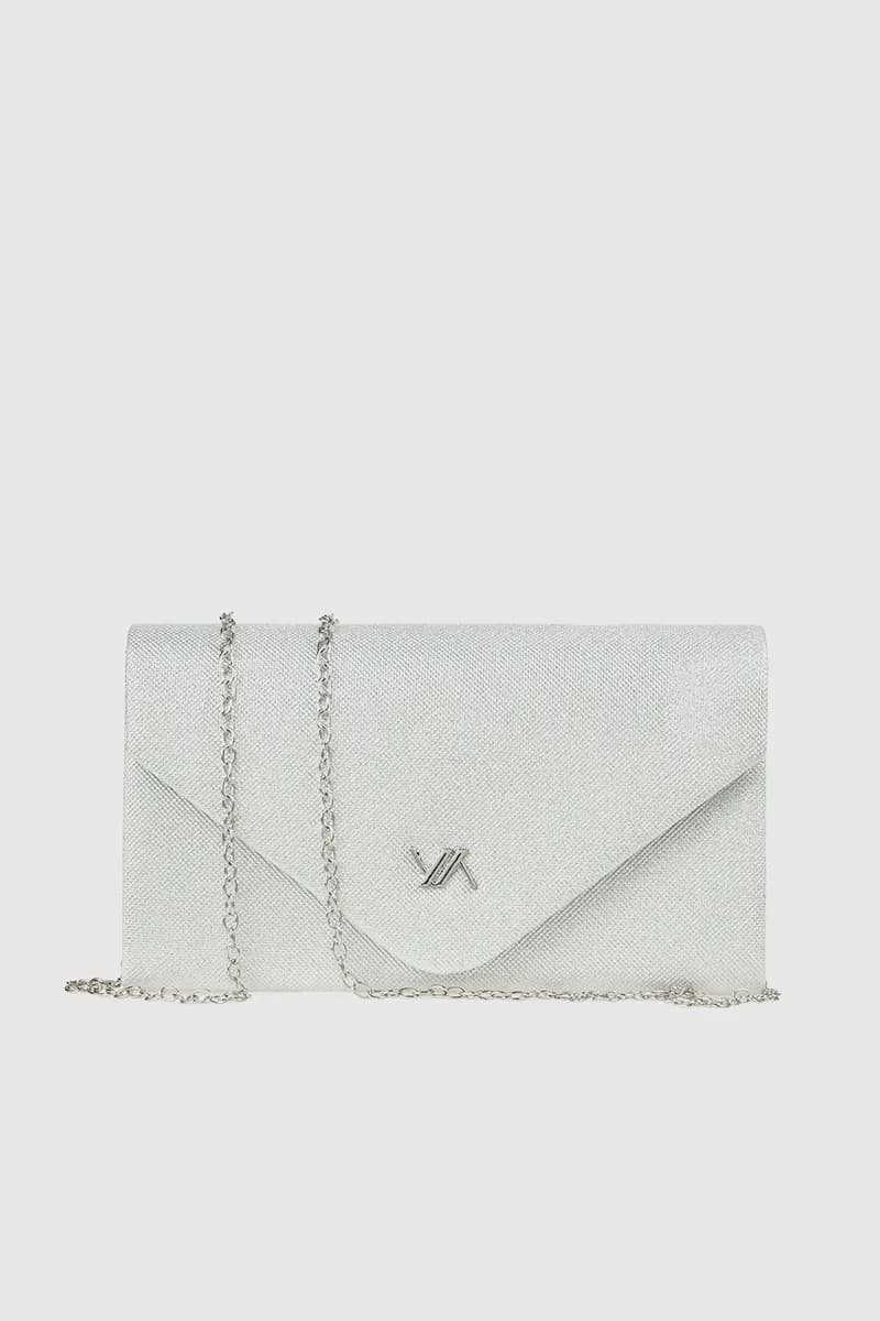 VERDE FASHION | Pochette in raso con patta - 9