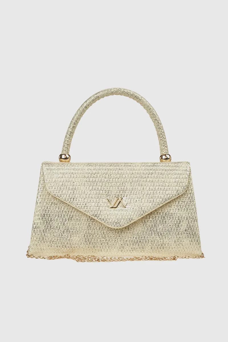 VERDE FASHION | Pochette in rafia con patta - 19
