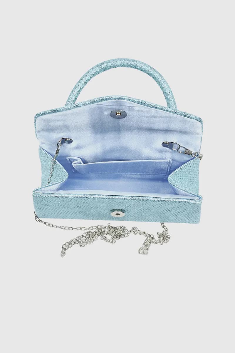 VERDE FASHION | Pochette in rafia con patta - 4