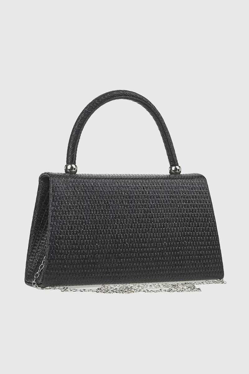 VERDE FASHION | Pochette in rafia con patta - 10