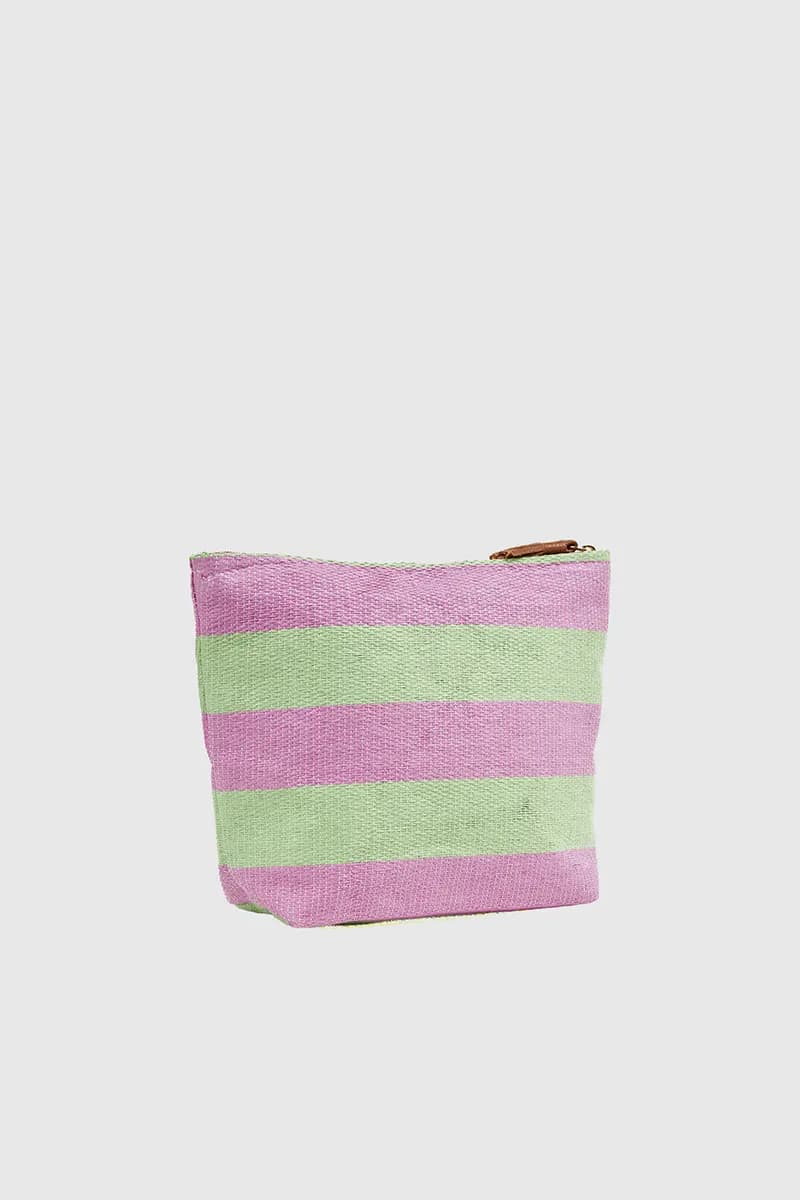 VERDE FASHION | Pochette mare in rafia a righe - 10