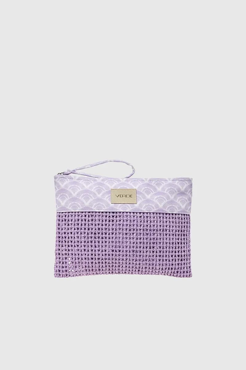 VERDE FASHION | Pochette mare in rafia e tessuto - 10