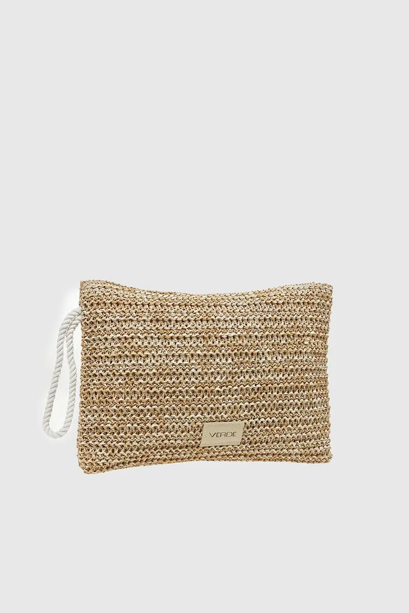 VERDE FASHION | Pochette mare in rafia mano di Fatima - 2