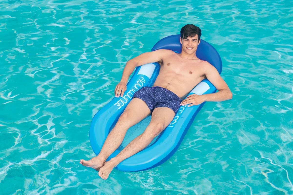 Materassino singolo gonfiabile da mare e piscina con rete 160 x 84 cm - 4