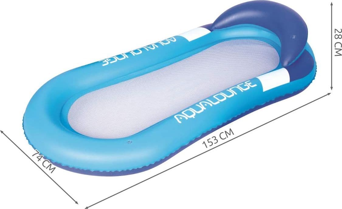 Materassino singolo gonfiabile da mare e piscina con rete 160 x 84 cm - 5