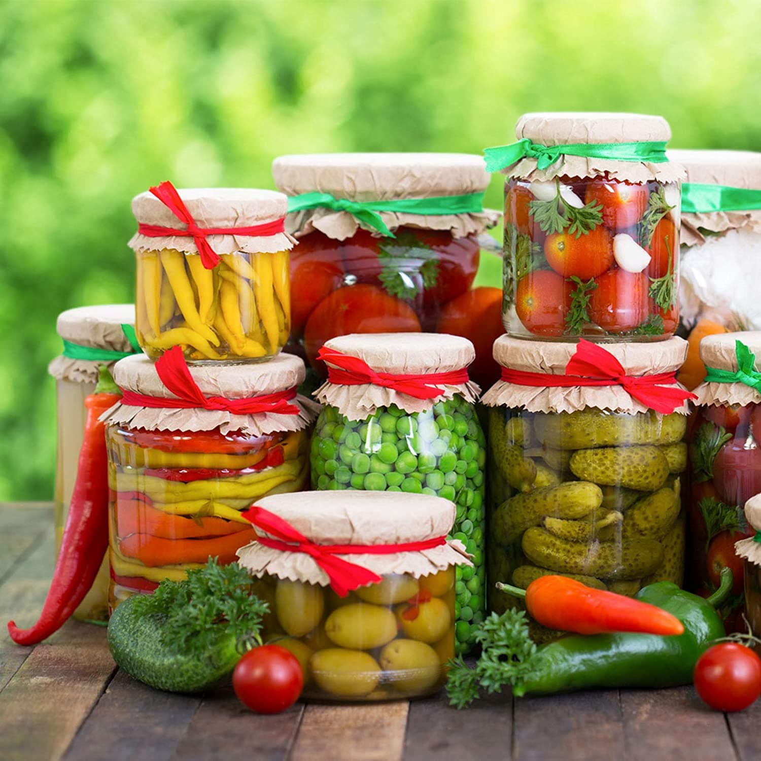 Barattoli in vetro boccacci con tappo per conserve e passata di pomodoro - 2