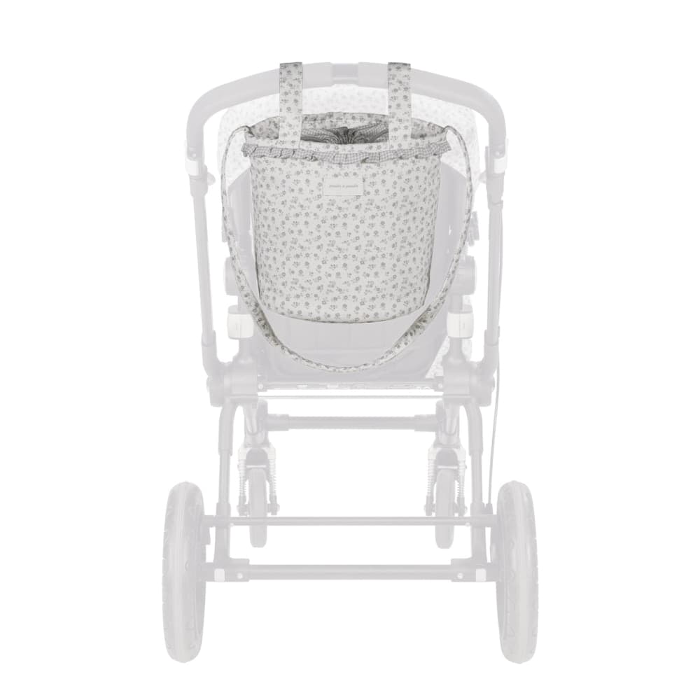 Borsa Bucket Pasito a Pasito Little Bloom Flor Grigio - 2
