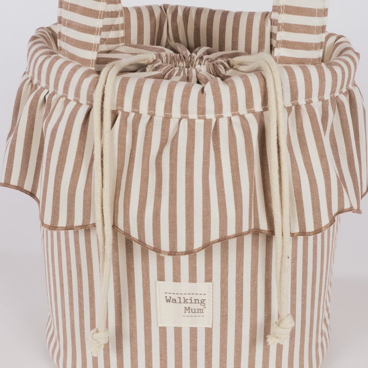 Borsa Bucket Pasito a Pasito WM Pralinè Strisce Moka - 5