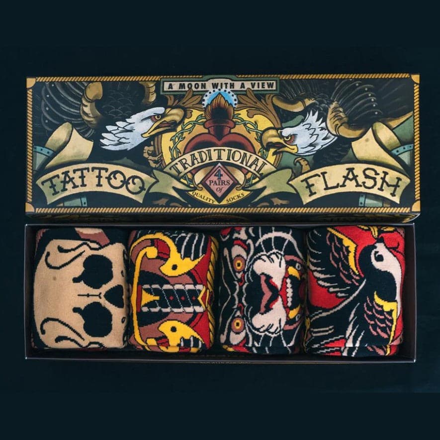 Calze socks a Moon with a View gift box Trad Tatoo - 9
