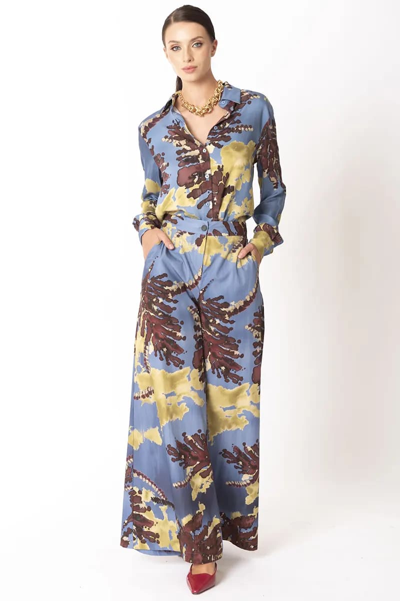 NO-NA' | Camicia fantasia astratta - 3