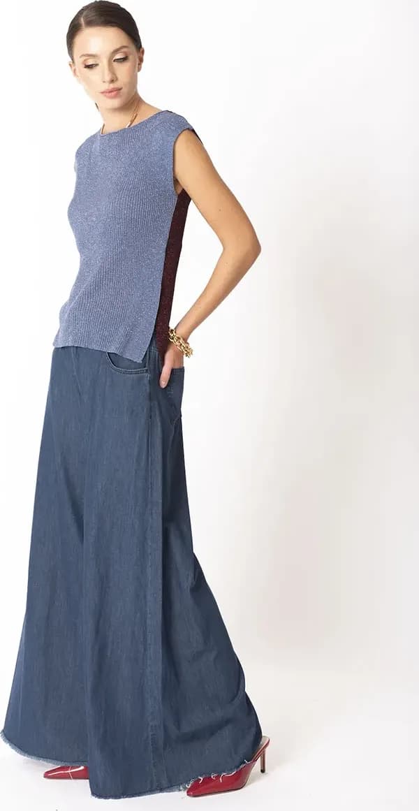 NO-NA' | Maglia scollo barca lurex - 1