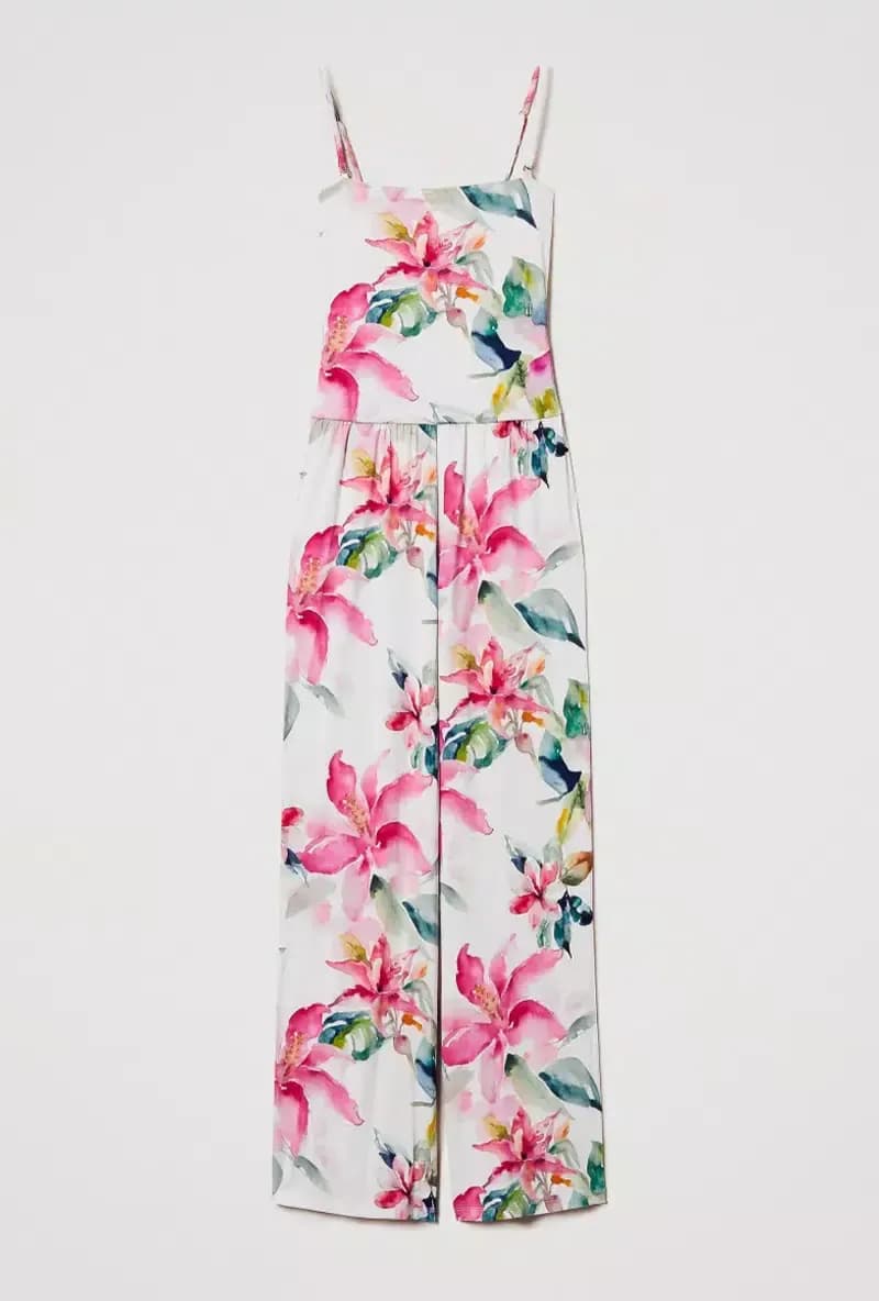 TWINSET | Tuta-pantaloni con stampa a fiori - 5