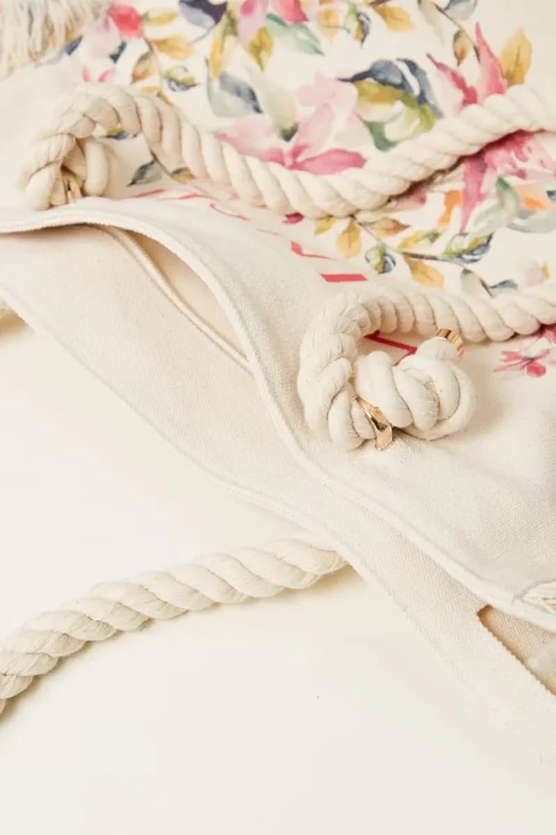 TWINSET | Borsa shopper in canvas stampato - 5