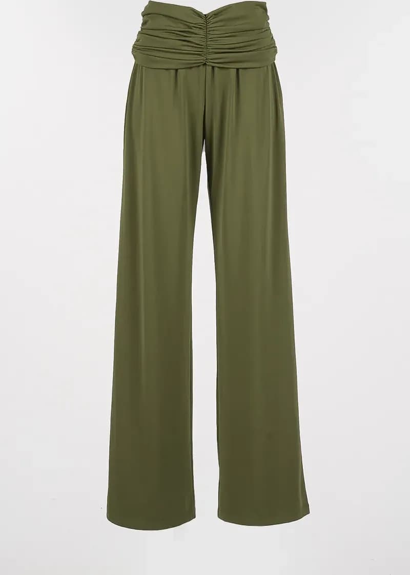 TWINSET | Pantaloni a palazzo con drappeggio - 4