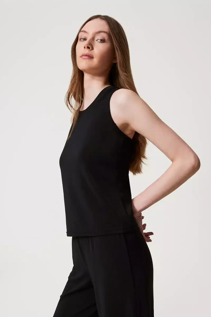 TWINSET | Top halter con drappeggio - 1