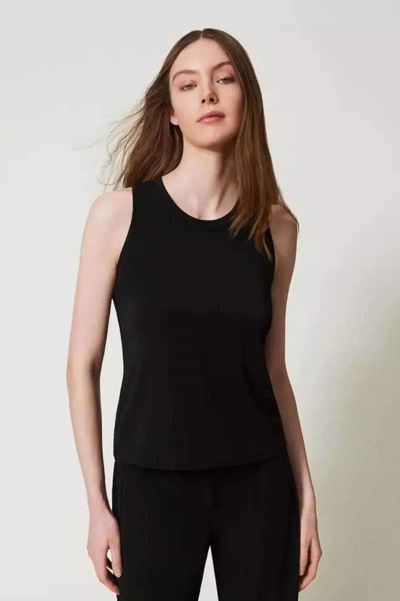 TWINSET | Top halter con drappeggio - 3