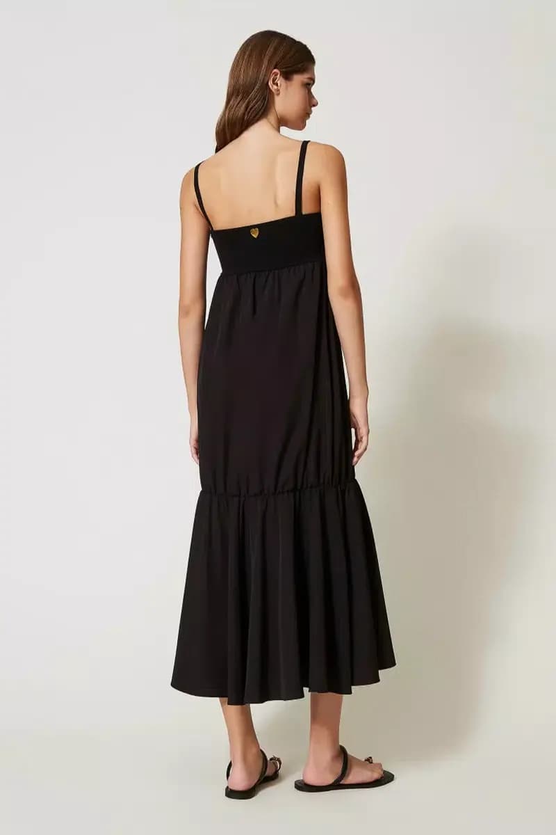 TWINSET | Abito lungo in maglia con ricamo - 2