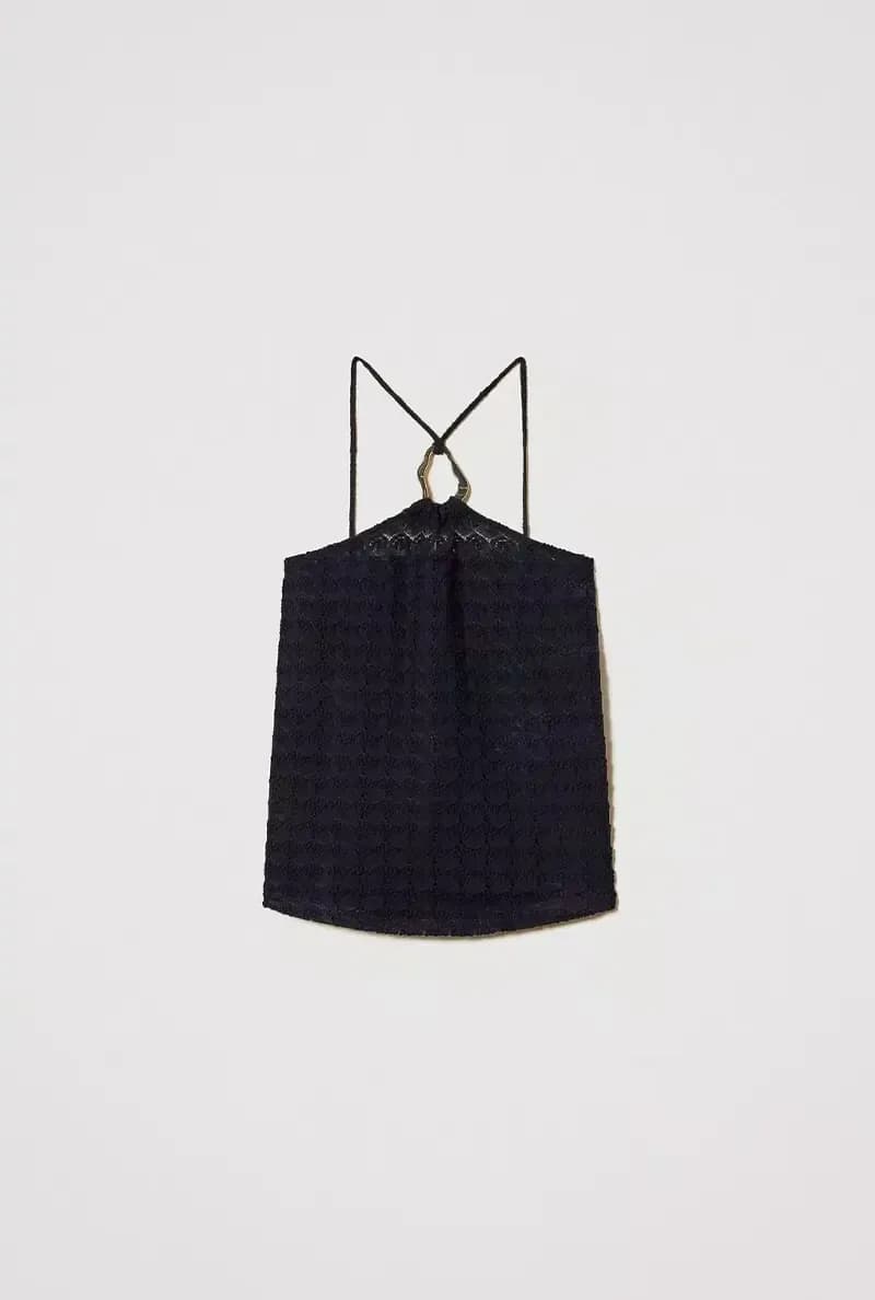 TWINSET | Top in crochet con anello - 6