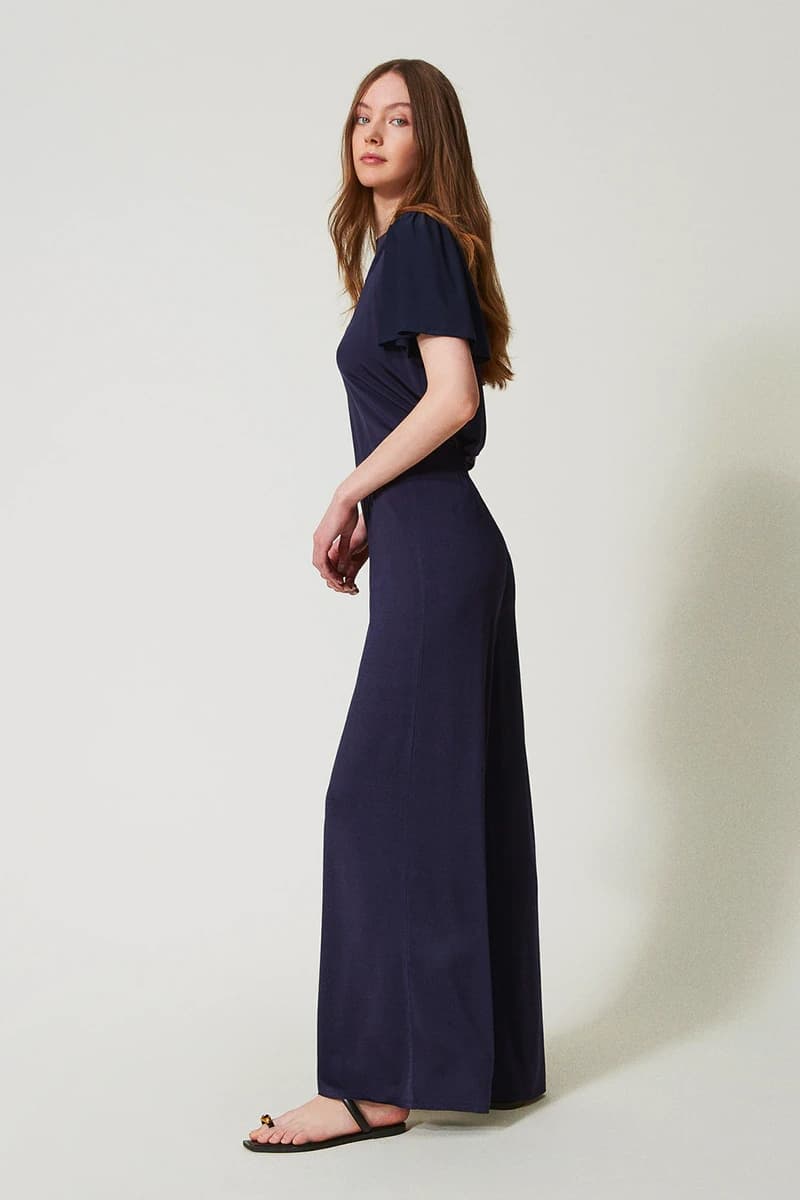 TWINSET | Pantaloni a palazzo in jersey - 3