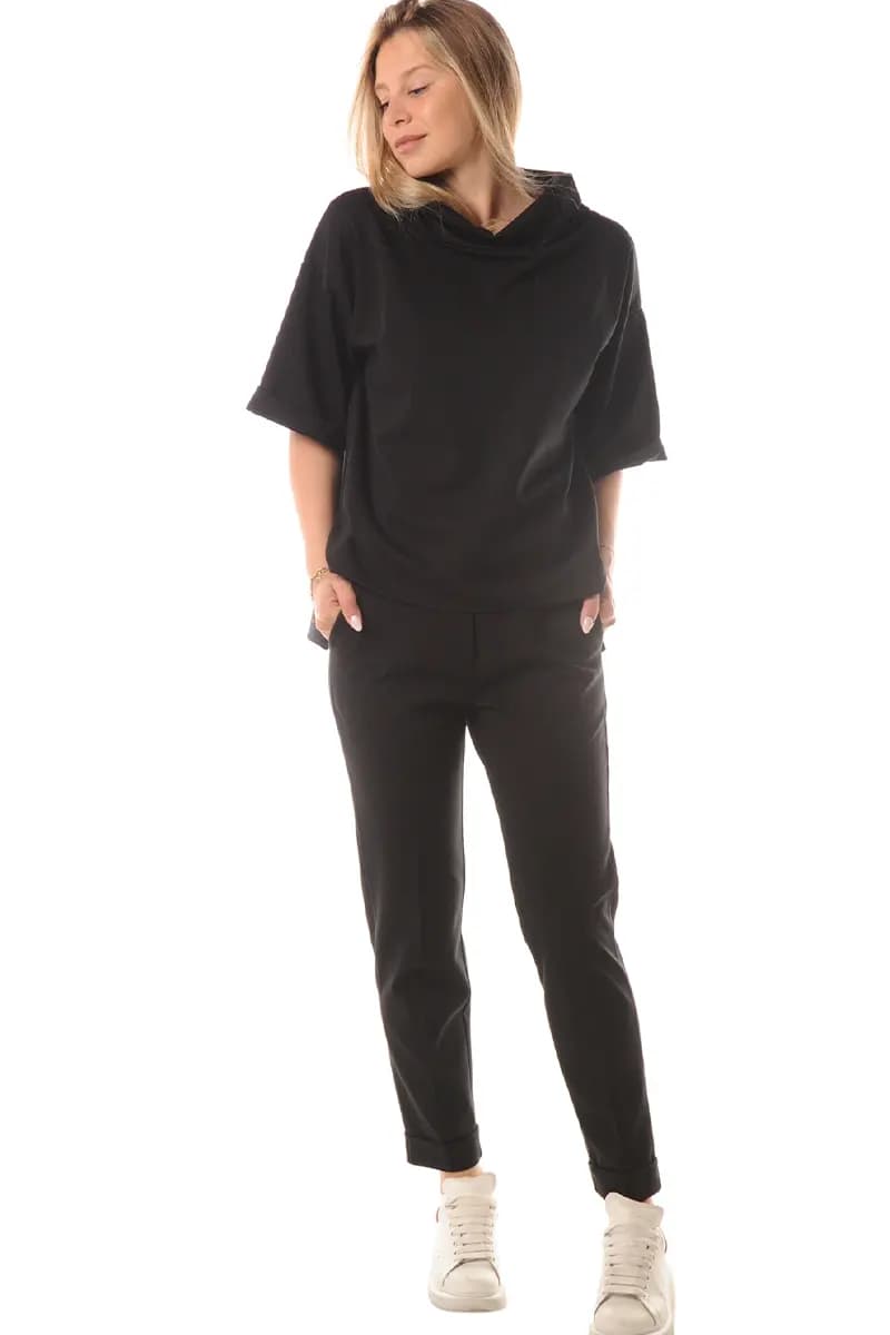 LOKITA | Pantalone basic in punto milano - 1