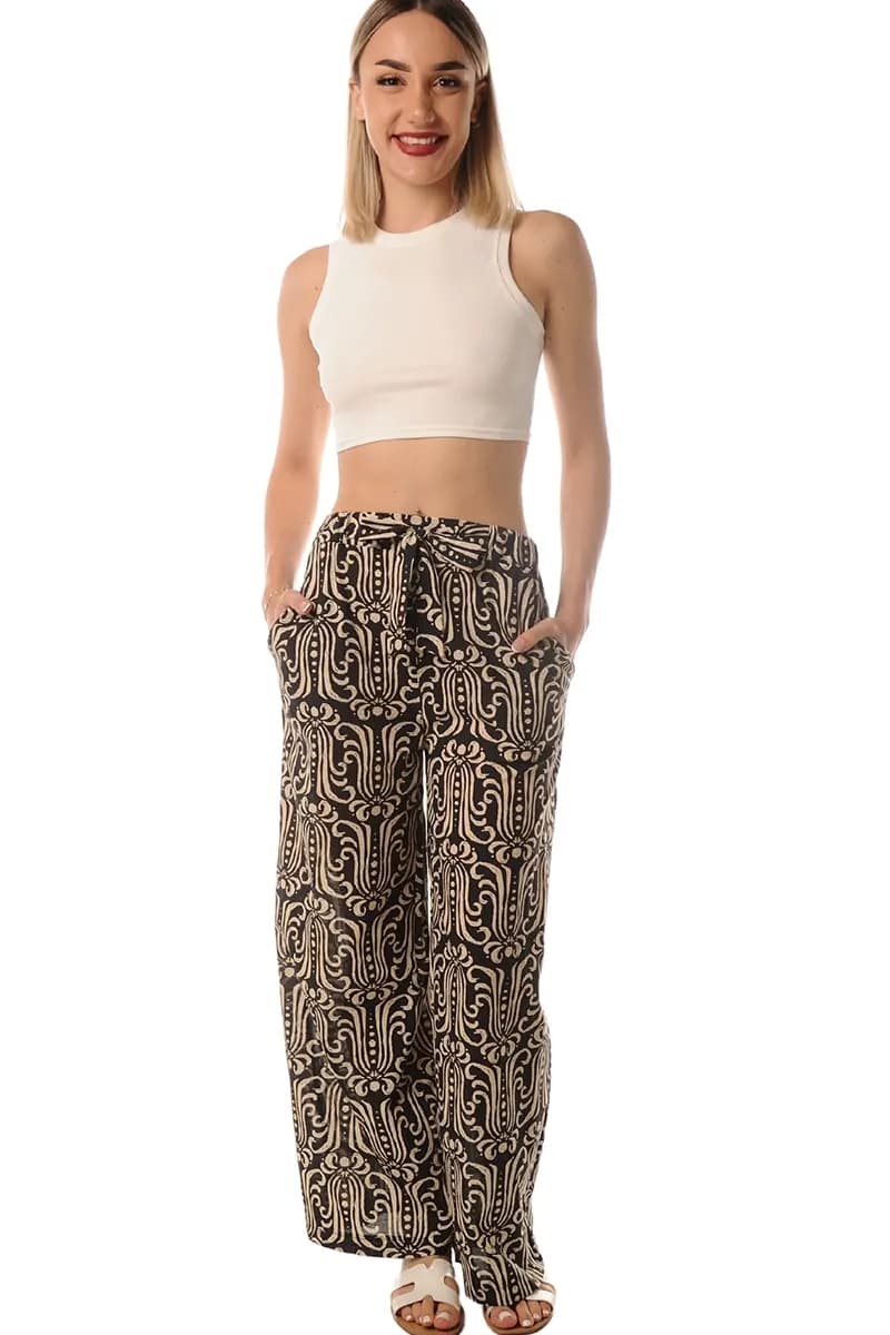 LOKITA | Pantalone cotone leggero fantasia - 5
