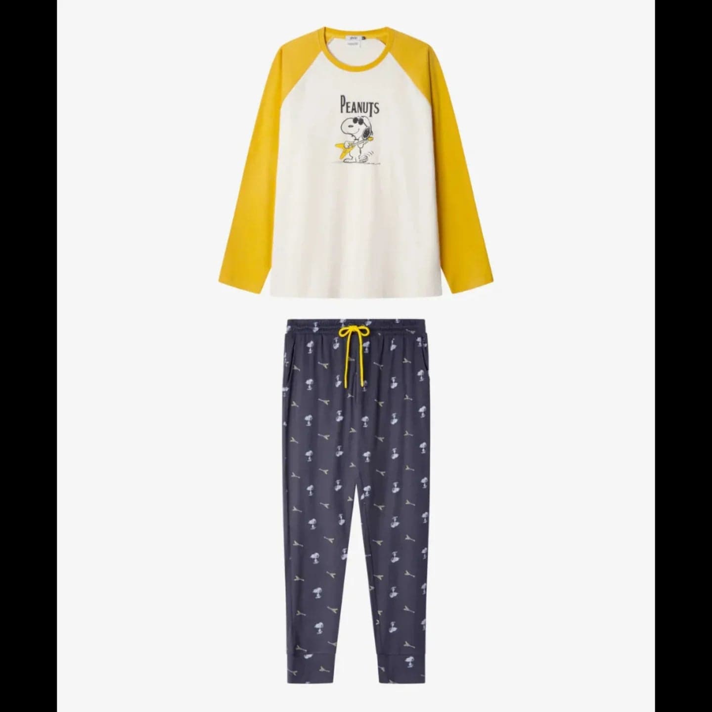 Pigiama Uomo Autunno/Inverno Gisela 2/20343S – Set Snoopy in Maglia Interlock - 5