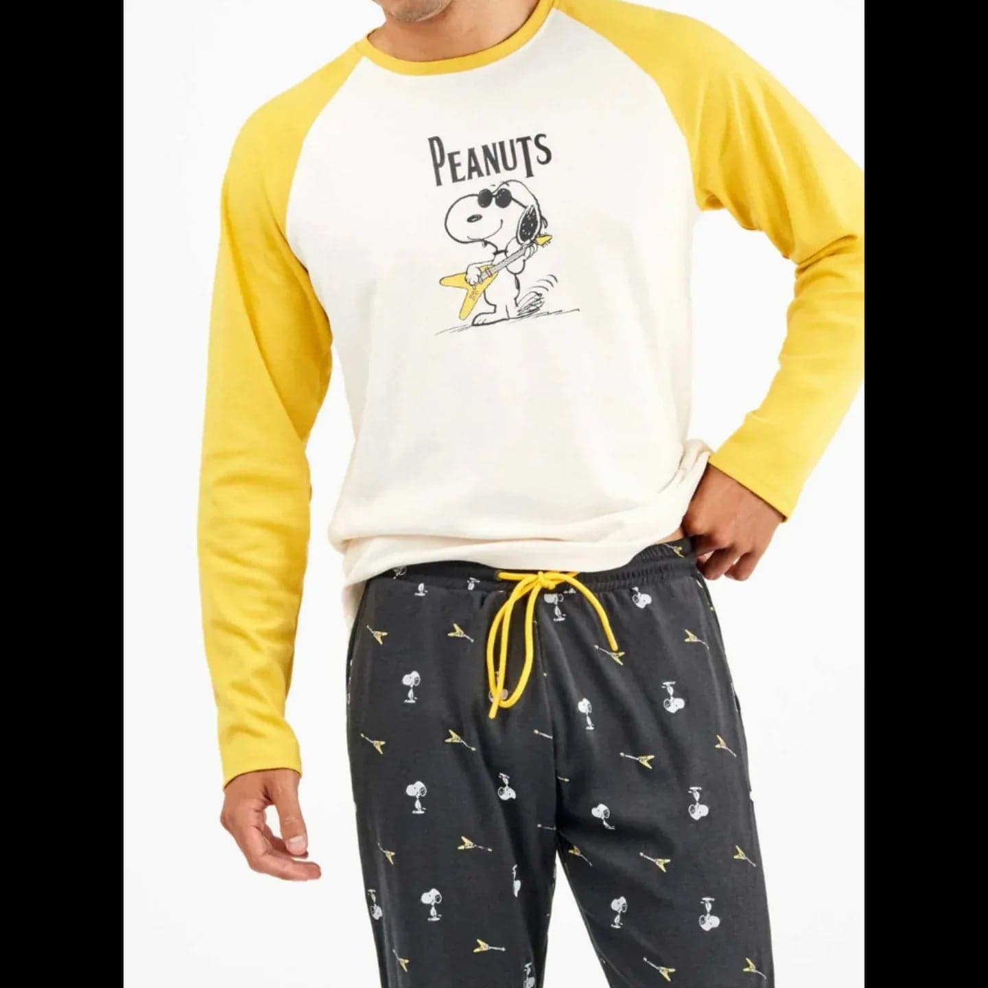 Pigiama Uomo Autunno/Inverno Gisela 2/20343S – Set Snoopy in Maglia Interlock - 3