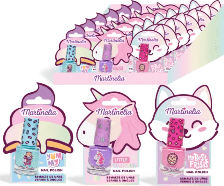 Martinelia - Beauty Smalti per unghie per bambini  a tema Little Unicorn, Yummy e Best Friend's