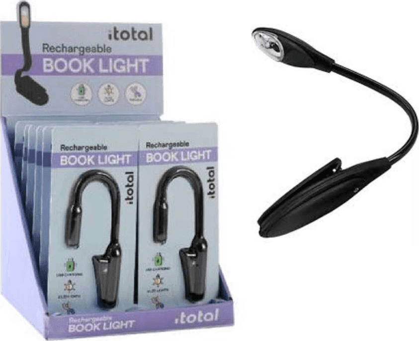 i-Total - Luce da lettura a LED Nero (XL2807)