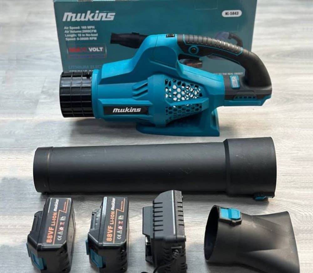 SOFFIATORE DA GIARDINO SENZA FILI A BATTERIA NL-5843 PER RIMOZIONE FOGLIE NEVE DETRITI - 5