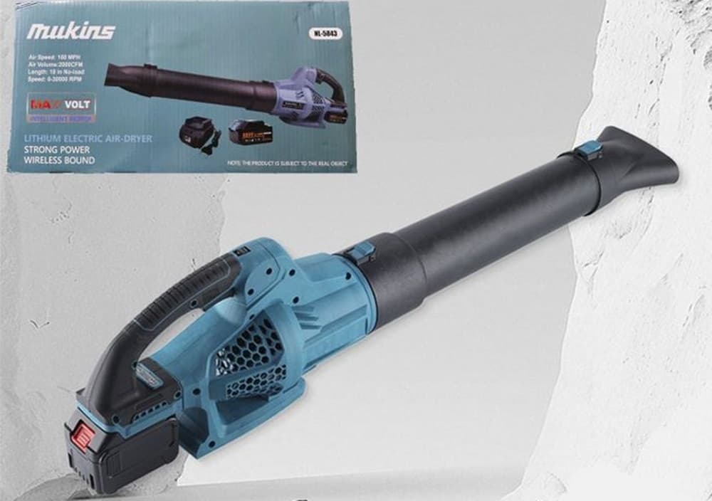 SOFFIATORE DA GIARDINO SENZA FILI A BATTERIA NL-5843 PER RIMOZIONE FOGLIE NEVE DETRITI - 9
