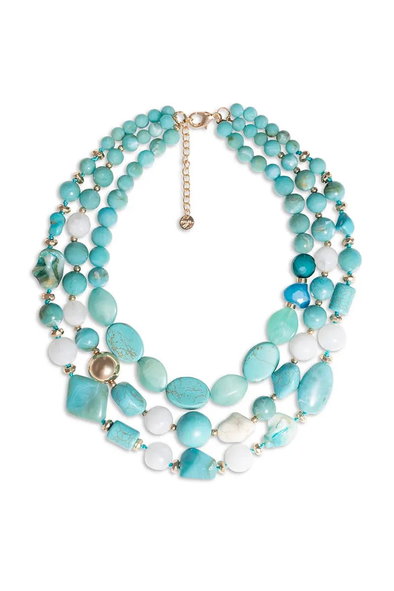 MYA ACCESSORIES | Collana a tre fili con mix di pietre dure - 2