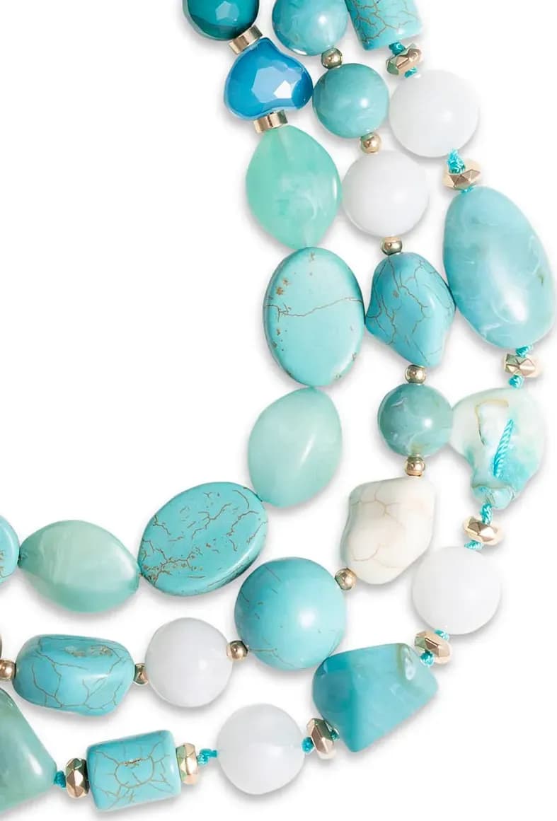MYA ACCESSORIES | Collana a tre fili con mix di pietre dure - 3