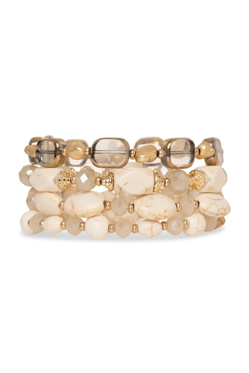 MYA ACCESSORIES | Bracciale elastico multilinee con pietre - 2