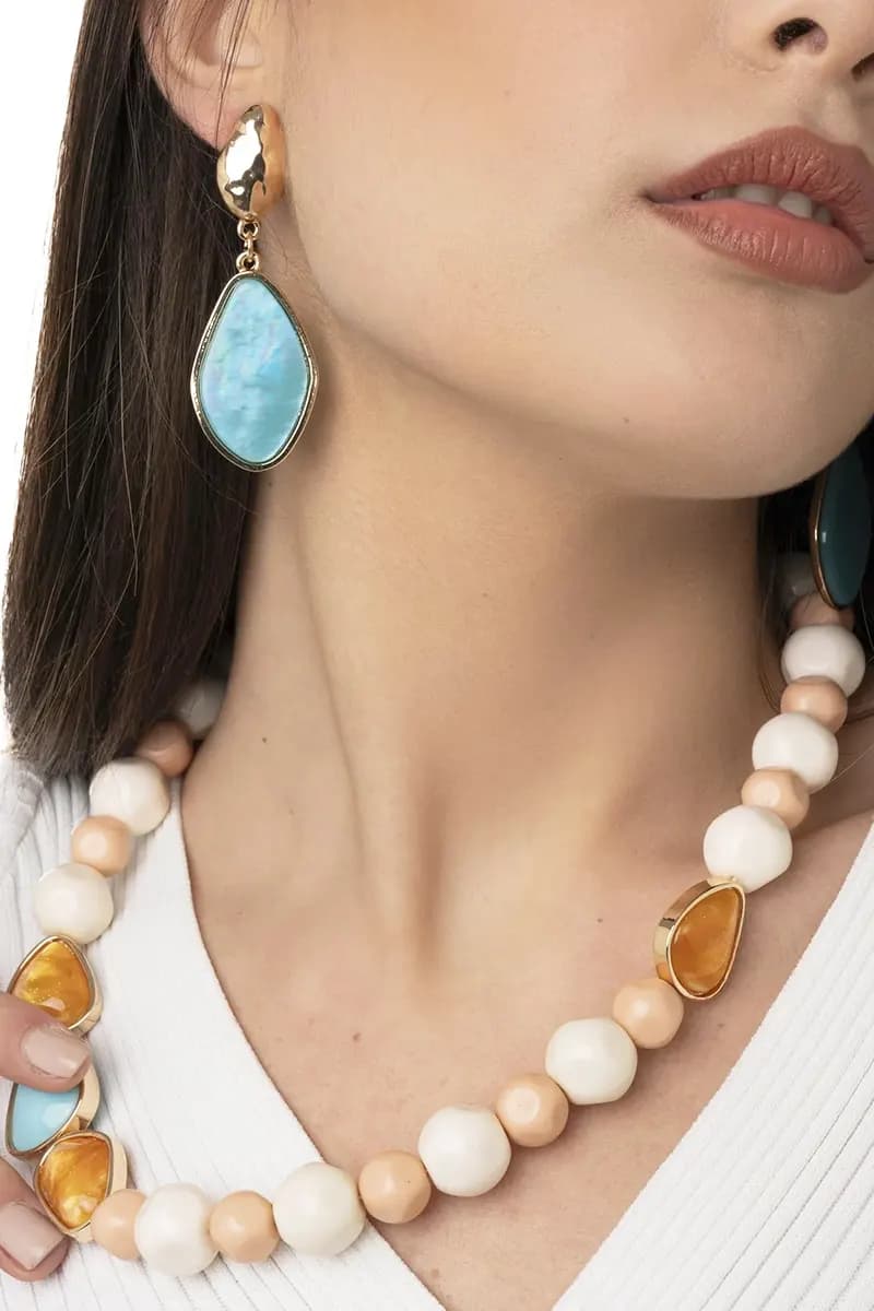 MYA ACCESSORIES | Collana girocollo con pepite - 4