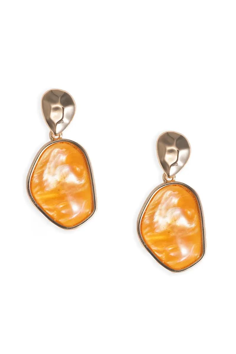 MYA ACCESSORIES | Orecchini pendenti con pietra in acrilico - 2