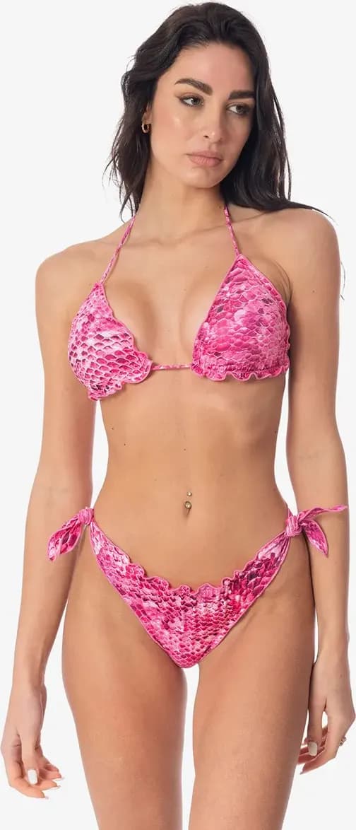4GIVENESS | Bikini triangolo e slip Rainbow Boa - 1