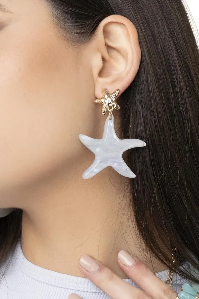 MYA ACCESSORIES | Orecchini pendenti con stella marina - 3