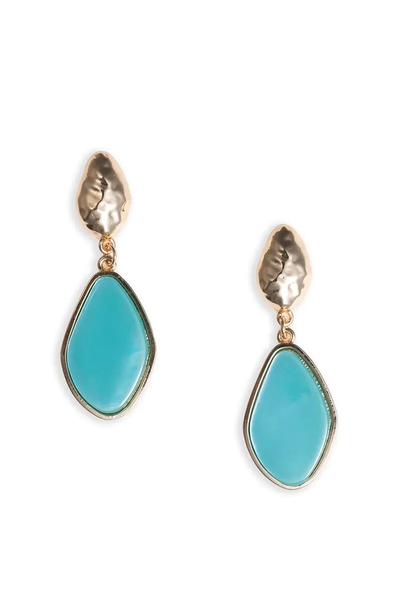 MYA ACCESSORIES | Orecchini pendenti con pietra in acrilico - 2