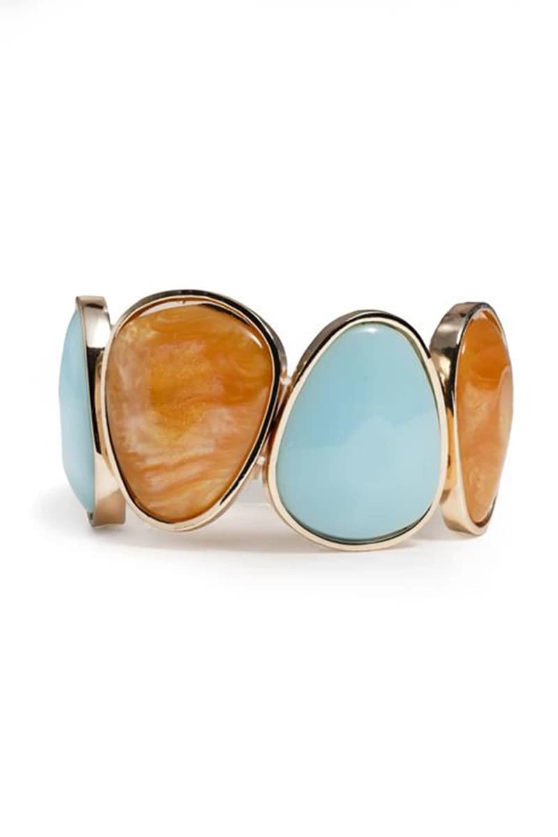 MYA ACCESSORIES | Bracciale elastico pepite in acrilico - 2