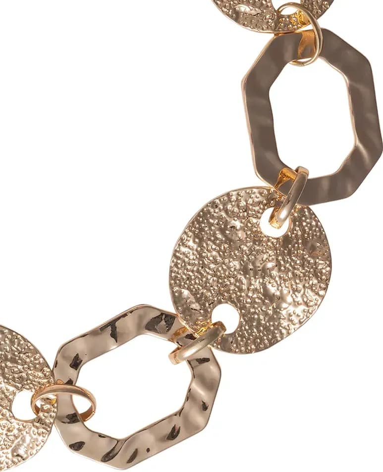 MYA ACCESSORIES | Collana girocollo in metallo martellato - 3